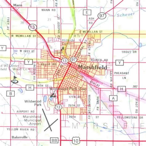 Marshfield Wisconsin Map | Zip Code Map