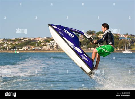 Jet Skier jetskier jet ski rider Stock Photo - Alamy