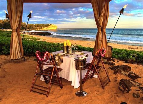 Feel the ocean breeze and enjoy dinner for two under the starlit ...