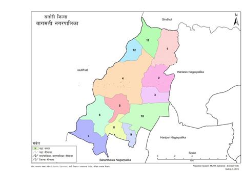 Map of Bagmati Municipality, Sarlahi, Nepal – Nepal Archives