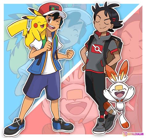 POKEMON: ASH AND GOU by Alexalan on DeviantArt