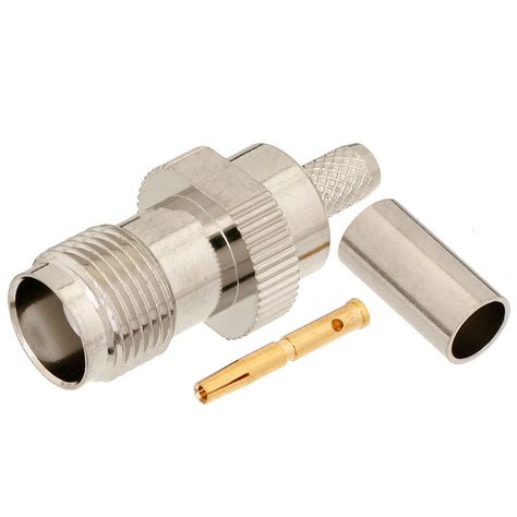 TNC Female Connector Crimp/Solder Attachment for RG55, RG142, RG223, RG400