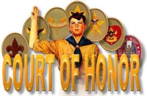 Our Troop Court of Honor. | Mrs. Scoutmaster