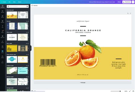 Diseña etiquetas personalizadas online gratis con Canva
