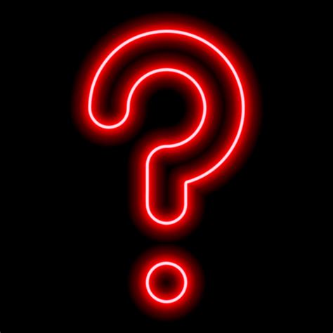 Red neon question mark on a black background 8959213 Vector Art at Vecteezy