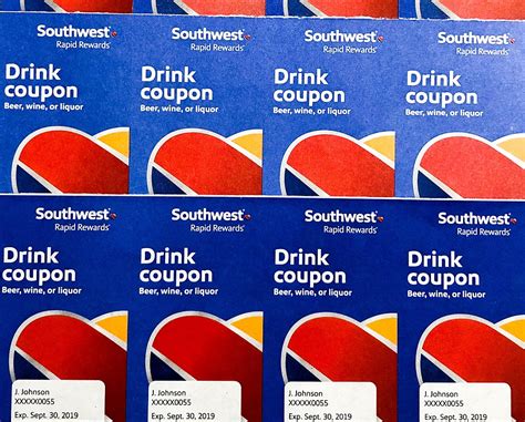 Southwest drink coupons. Upcoming SWA flight? Thirsty? Leave a comment ...