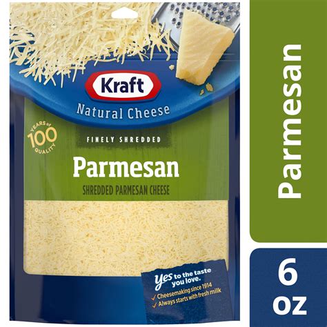 Kraft Parmesan Finely Shredded Cheese, 6 oz Bag - Walmart.com - Walmart.com