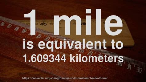 1 mile to km - How long is 1 mile in kilometers? [CONVERT]