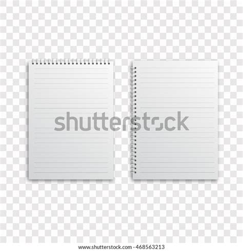 Blank Realistic Spiral Notepad Notebook Stock Vector (Royalty Free ...