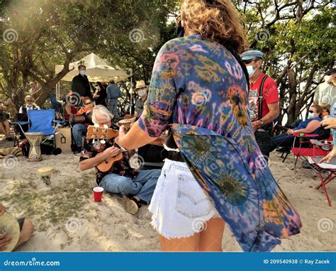 Musicians on Beach, Florida Editorial Stock Photo - Image of sunny ...