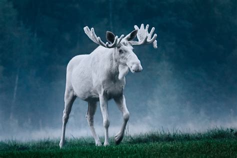 Rare white moose spotted in Sweden : r/interestingasfuck