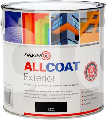 Zinsser Allcoat Exterior Satin - ALL Surface Paint