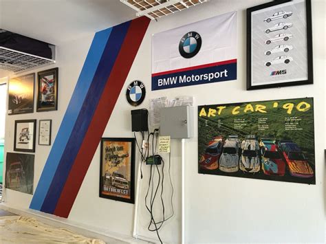 m stripes for bmw garage Garage Wall Storage, Garage Art, Garage Shop ...