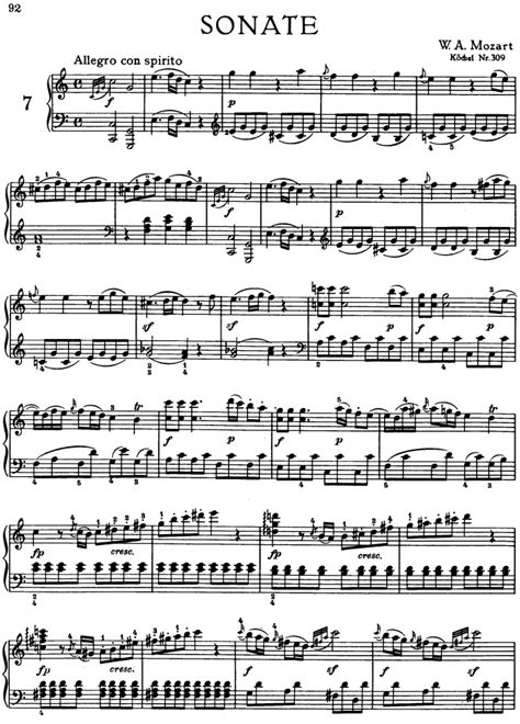 Piano Sonata No.7 free sheet music by Mozart | Pianoshelf