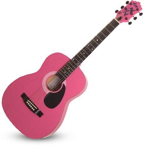 Pink Acoustic Guitars Instrument