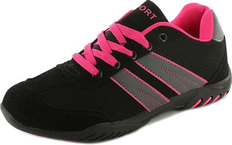 Wynsors Swift Women's Trainers Black/Fuchsia - 8 UK: Amazon.co.uk: Shoes & Bags