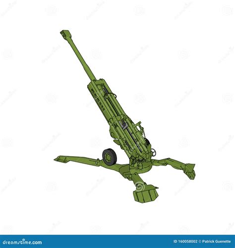 3D Vector Illustration of a Military Surface-to-air Missile Launcher ...