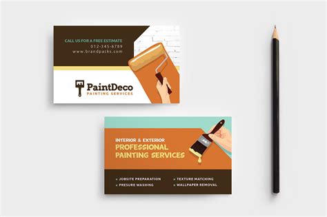 Painter & Decorator Business Card | Business Card Templates ~ Creative Market