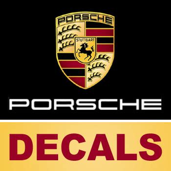 Porsche Decals & Stickers | Emblem | Crest | Racing | Stripes