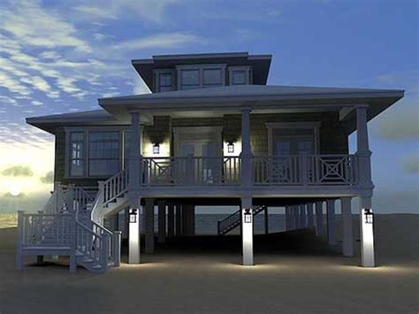 Modern Beach House Plans On Pilings - House Plans