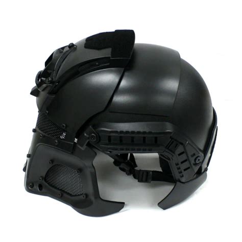 Full Face Airsoft Helmet Black Interstellar Space Battle Trooper ...