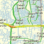 Peta daerah Jakarta Timur