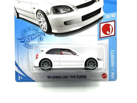 LAST 1! Hot Wheels ‘99 Honda Civic Type R (EK9) White w/Real Riders SUPER CUSTOM | eBay