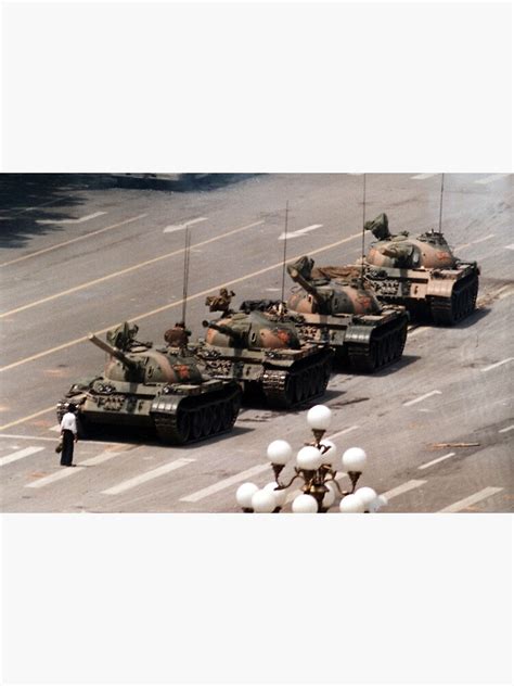 "Tank Man, Tiananmen Square" Poster for Sale by RBEnt | Redbubble