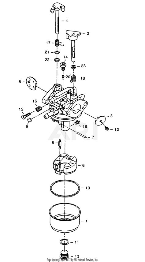 Walbro Carburetor LMJ-5-1 Parts Diagram for LMJ-5-1 PARTS LIST