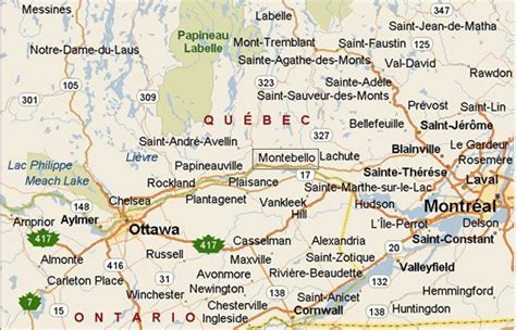 Where is Montebello, Quebec area map & More