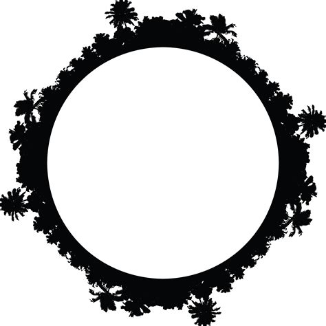 Free Clipart Of A palm tree border