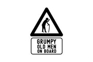 Warning: Grumpy Old Men on Board SVG Cut file by Creative Fabrica Crafts · Creative Fabrica