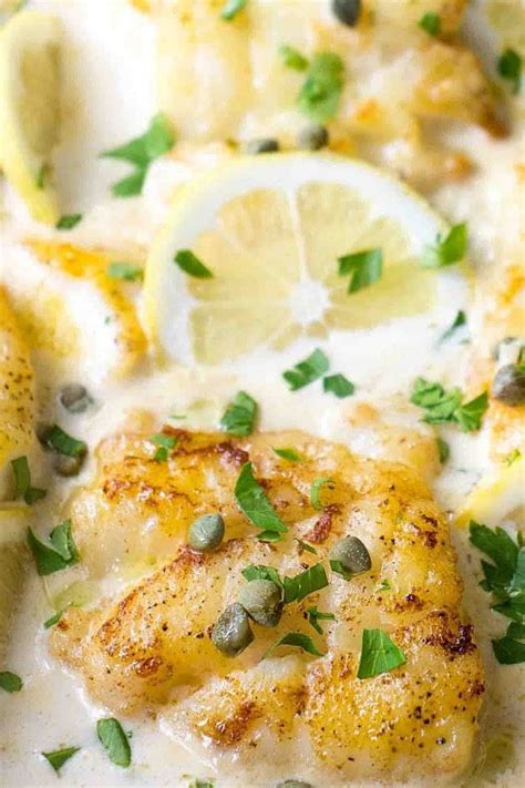 Cod Piccata (Delicious, Easy Cod Fillet Recipe) - Lavender & Macarons