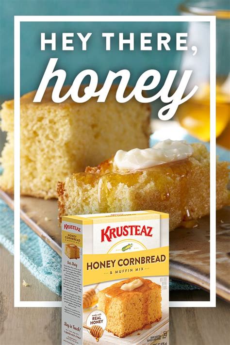 Honey Cornbread & Muffin - Krusteaz | Honey cornbread, Sweet cornbread ...