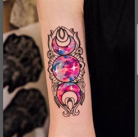 Galaxy goddess moon | Wiccan tattoos, Moon tattoo, Pretty tattoos