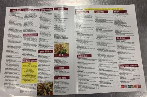 Menu at King Grill restaurant, Detroit