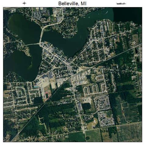 Aerial Photography Map of Belleville, MI Michigan