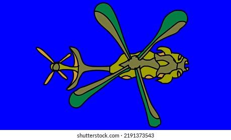 Dragonfly Insect Helicopter Design Stock Illustration 2191373543 | Shutterstock