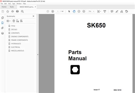 Ditch Witch SK650 Parts Manual PN 053-1010 - PDF DOWNLOAD - HeyDownloads - Manual Downloads