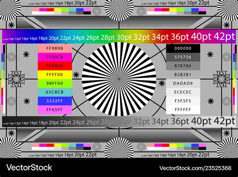 Camera Lens Test Chart