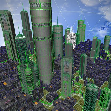 Sci-Fi City 3D Model $89 - .max - Free3D