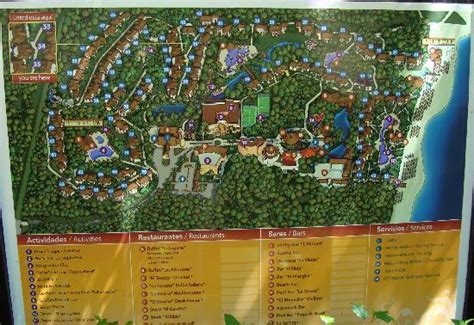 Sandos Caracol Eco Resort Map