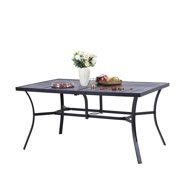 Leiam Outdoor Acacia Wood Expandable Dining Table - Sandblasted Natural - Walmart.com