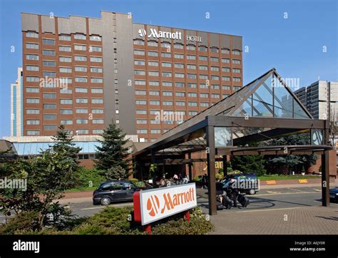 Entrance to Marriott Hotel in Argyle Street Glasgow Scotland Stock ...