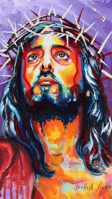 Papa Jesus, Colorful Painting HD phone wallpaper | Pxfuel