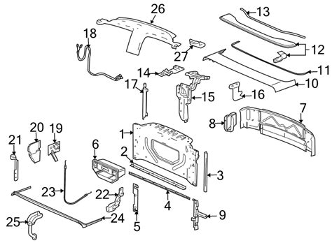 Chevrolet SSR Convertible Top Stowage Compartment Water - 15263547 ...