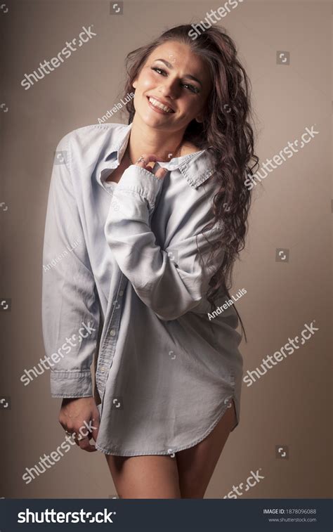 Young Woman Laughing Studio Stock Photo 1878096088 | Shutterstock