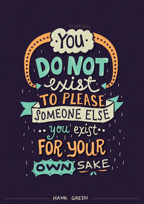 Hank Green Quotes - Lettering Series on Behance