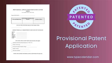 Free Printable Provisional Patent Application Templates [PDF]