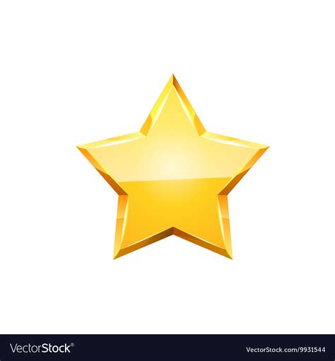 Gold star Royalty Free Vector Image - VectorStock